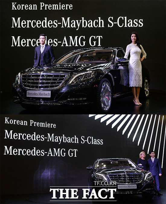 메르세데스-벤츠, 최고급 세단의 지표 제시 메르세데스-벤츠 코리아는 2일 열린 2015 서울모터쇼 프레스데이에서 더 뉴 메르세데스 마이바흐 S클래스와 더 뉴 메르세데스 AMG GT를 공개했다. / 일산 = 최진석 기자