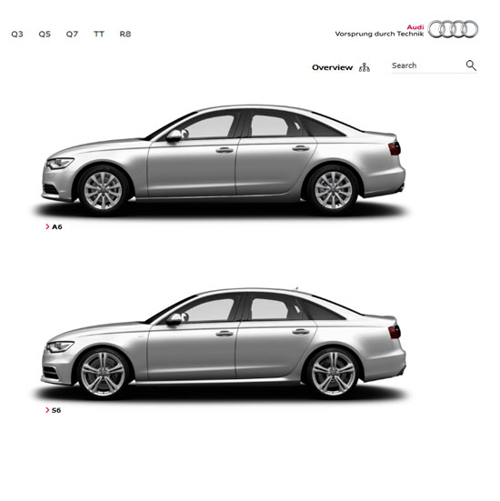 티구안-아우디 a6 인기 급상승! 티구안과 아우디 a6(사진)가 판매량이 점점 더 많아지고 있다. /아우디 a6 홈페이지 캡처