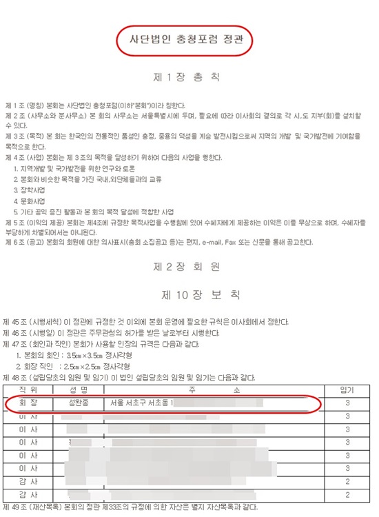 충청포럼 소속 정재계 인물은? 2000년 성 전 회장이 발족한 충청포럼엔 충청출신 정·관계 전·현직 인사들이 줄잡아 100명 가까이 포진돼 있는 것으로 알려졌다./(사)충청포럼 누리집 갈무리