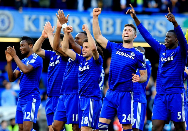 우승 눈앞! 첼시가 27일 아스널과 2014~2015시즌 잉글리시 프리미어리그 34라운드에서 무승부를 기록하고 리그 우승을 눈앞에 뒀다. / 첼시 페이스북