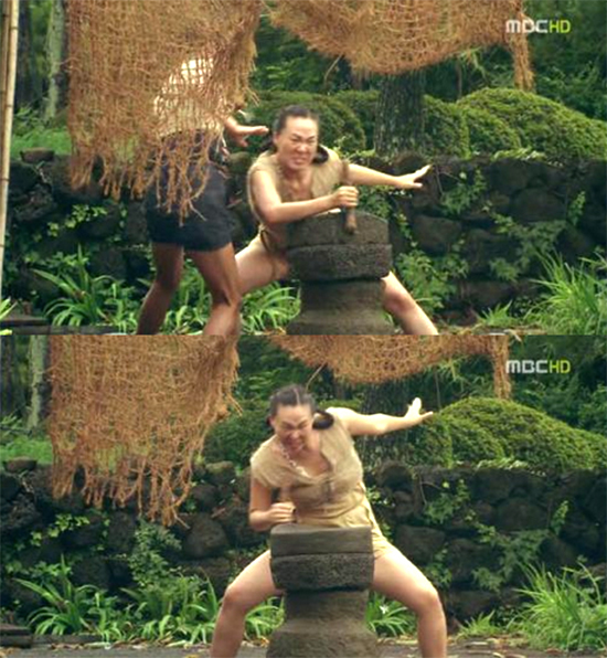 정주리 맷돌신으로 웃음 폭격. 개그우먼 정주리가 과거 MBC 드라마 탐나는 도다에 감초 연기로 시청자들에게 큰 웃음을 선사했다./MBC 탐나는도다 캡처