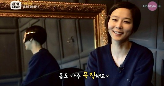 김나영 남편. 방송인 김나영이 남편에 몸이 좋다며 자랑했다. /온스타일 스타일라이브 캡처