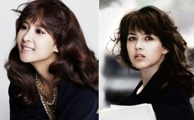 조여정, 소피 마르소와 닮은꼴. 조여정이 프랑스 배우 소피 마르소와 닮아 눈길을 끈다. / 우먼센스 화보, 영화 유콜잇러브 스틸컷