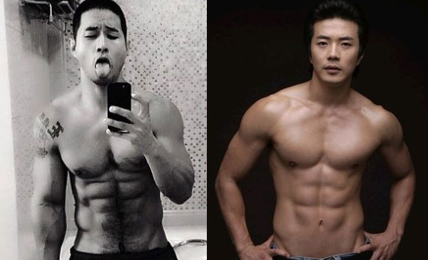 유승준, 터질 듯한 근육 유승준(왼쪽)과 권상우의 근육질 몸매가 누리꾼들의 이목을 집중시키고 있다.  / 유승준 웨이보, 권상우 화보