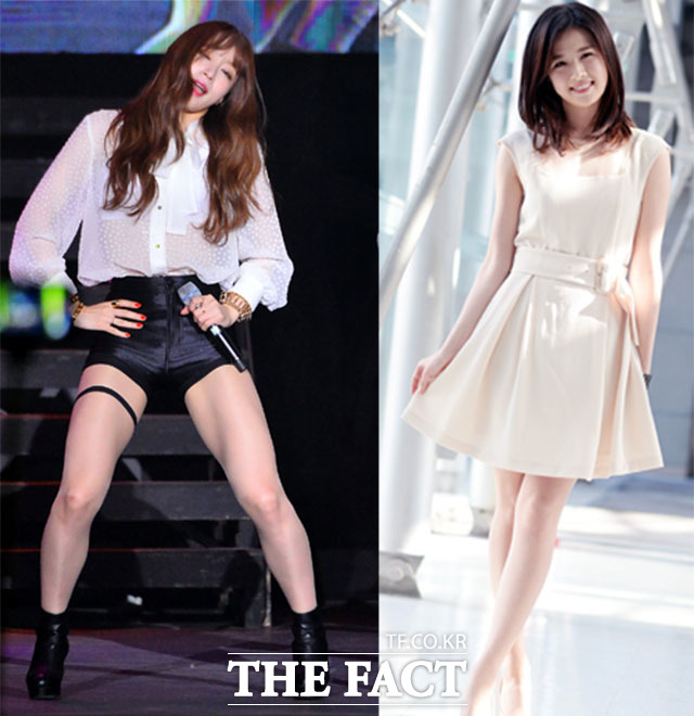 하니 최정문, 몸매 격돌! 하니 최정문의 아찔한 몸매에 누리꾼들은 시선을 뺐겼다./더팩트 DB