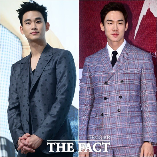 프로듀사 맨도롱 또똣 중국 화제작. 배우 김수현(왼쪽)과 유연석이 브라운관에 돌아오면서 중국 팬들의 관심도 높다. /남윤호 기자