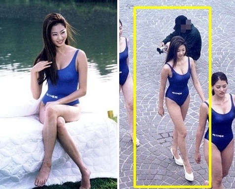 사랑하는 은동아 김사랑, 미코 시절! 사랑하는 은동아 김사랑의 미스코리아 대회 당시 수영복을 입고 등장한 장면들이 인터넷 상에서 화제다./온라인 커뮤니티