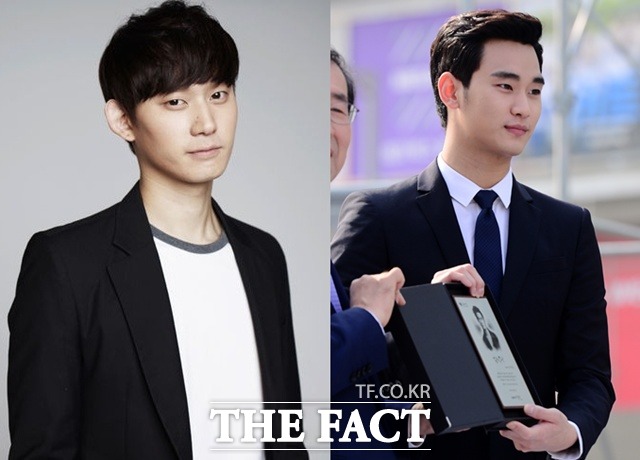 달려라 장미 권수현, 김수현과 닮은꼴. 달려라 장미에 출연하고 있는 배우 권수현(왼쪽)이 김수현과 닮아 눈길을 끈다. /HB엔터테인먼트, 더팩트 DB