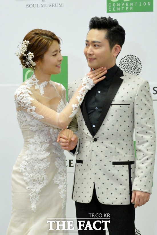 이윤지(왼쪽)가 결혼한 지 8개월 만에 임신에 성공했다. /문병희 기자