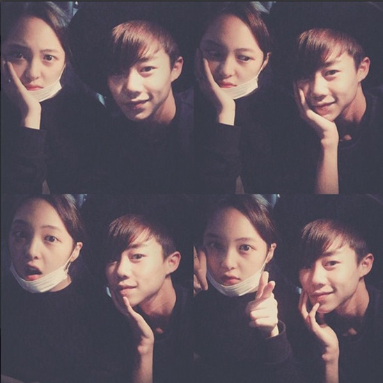 박지빈 김보라 인증 사진. 박지빈(오른쪽)이 입대 하루 전인 25일, 인스타그램에 배우 김보라와 함께 찍은 사진을 올리며 우정을 확인했다./박지빈 인스타그램