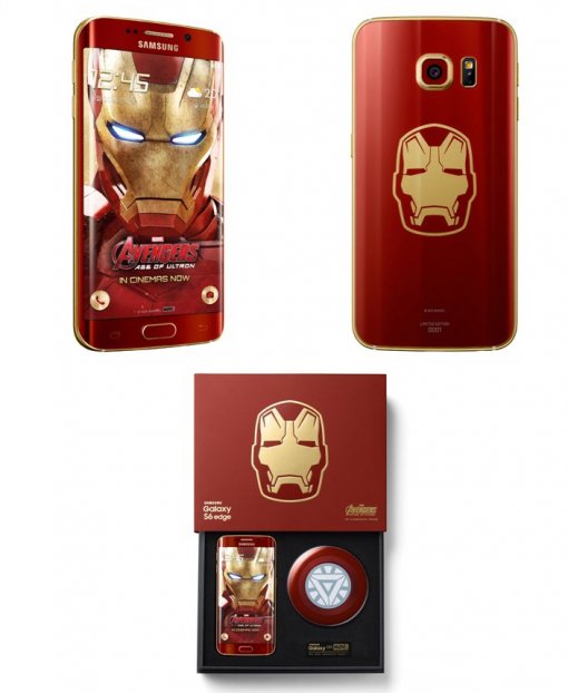 삼성전자 갤럭시S6엣지 아이언맨 한정판 출시. 삼성전자가 갤럭시S6 아이언맨 한정판을 27일 삼성전자 온라인 판매숍에서 판매한다. / 삼성전자 제공