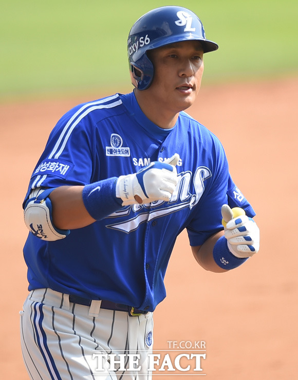 이승엽 3안타-3타점! 삼성이 2일 열린 롯데와 경기에서 13-7로 이겼다. / 최용민 기자