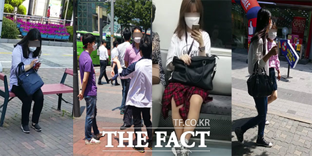 마스크 착용해야 안심 거리·지하철 등에서 마스크를 착용한 시민들. /가산동·논현동·신논현역=이성락 기자