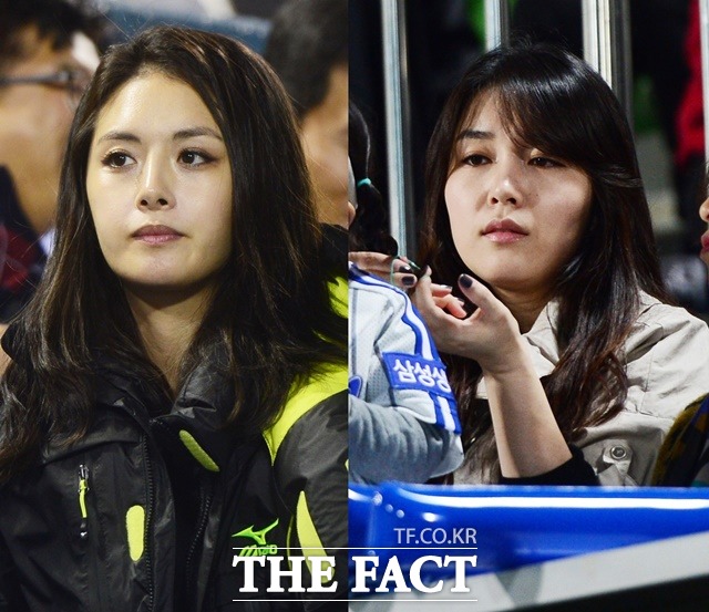 내조의 여왕 이송정 조명진. 삼성 이승엽의 아내 이송정(왼쪽)과 박한이의 아내 조명진이 내조의 여왕으로 불리고 있다. /더팩트 DB