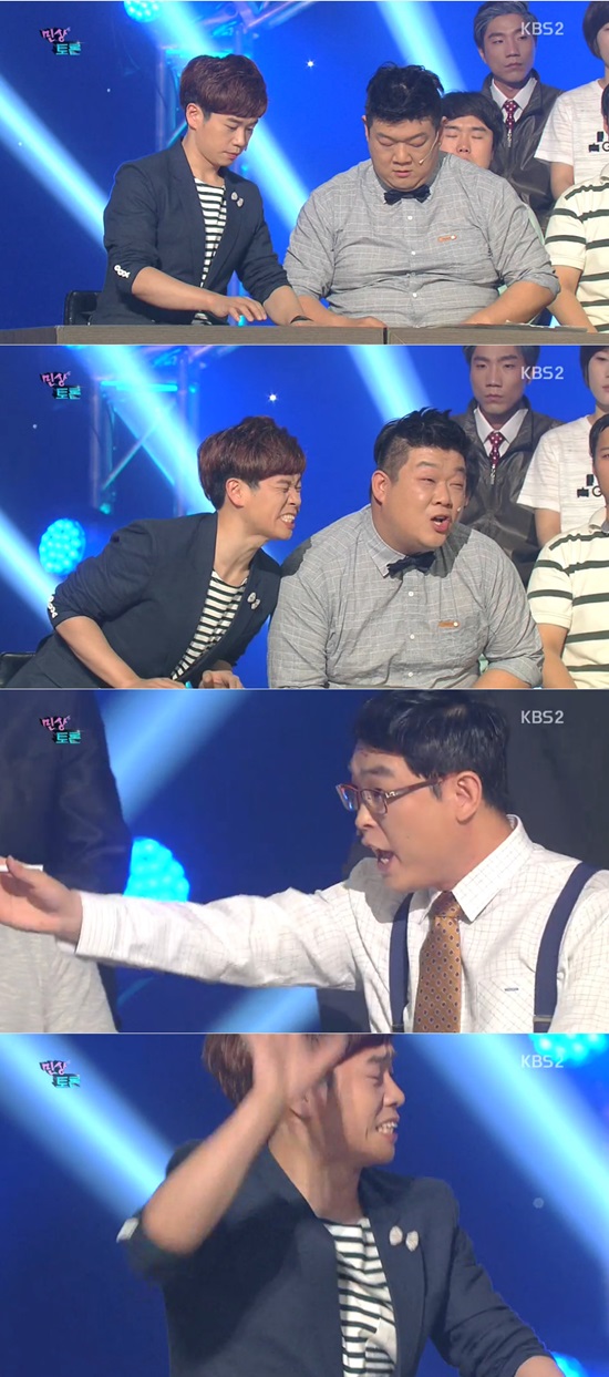 민상토론이 새정치민주연합 문재인 대표를 지적했다. /개그콘서트 캡처