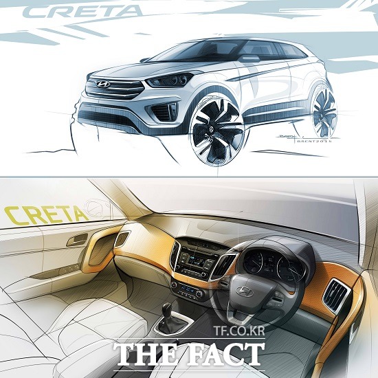 현대차, 국외 전략 소형 SUV 크레타 렌더링 공개  현대자동차가 10일 국외 전략 소형 스포츠유틸리티차량(SUV) 크레타의 렌더링을 공개했다. / 현대자동차 제공