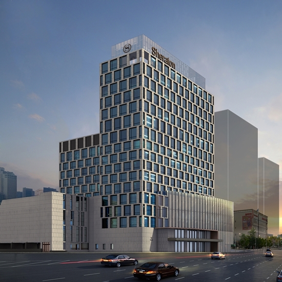 스타우드호텔&리조트와 쉐라톤 호텔 라이선스 계약 그랜드관광호텔이 쉐라톤, 웨스틴, W, 세인트 레지스, 르 메르디앙 등 세계적인 호텔 체인을 운영 중인 스타우드호텔&리조트와 쉐라톤 브랜드 라이선스 계약을 체결했다고 15일 밝혔다. /그랜드호텔 제공