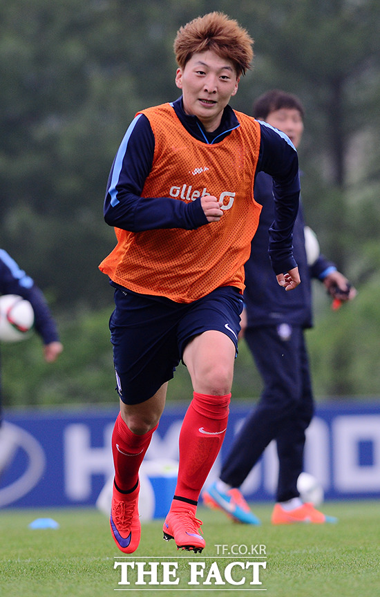 한국 스페인, 박은선 원톱. 박은선이 2015 캐나다 여자월드컵 마지막 조별 경기 한국 스페인 전에 선발 출장한다. / 더팩트DB