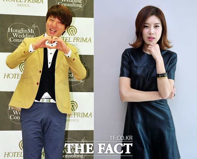 유상무 장도연 받은 만큼만 사랑하겠다 유상무(왼쪽)가 장도연(오른쪽)에게 한 출연료 발언이 다시금 주목받고 있다. /더팩트DB