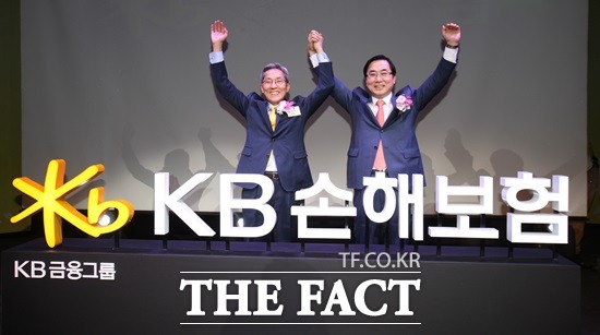 KB손해보험이 KB금융의 전폭적인 지지를 받고 있는 가운데 계열사간 시너지 효과에 대해 업게의 관심이 집중되고 있다./더팩트DB