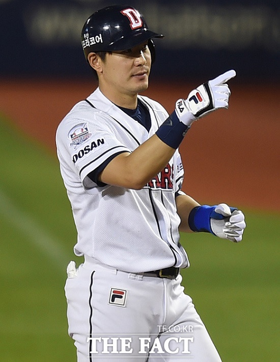 전반기 MVP! 김재호가 김태형 두산 감독이 뽑은 전반기 팀 MVP에 선정됐다. / 잠실구장 = 최용민 기자