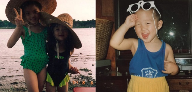 아기때부터 천생연분 같은 시각, 각자의 인스타그램에 서로의 어릴적 사진을 올리며 애정을 뽐내는 이솜과 자이언티. /이솜-자이언티 인스타그램