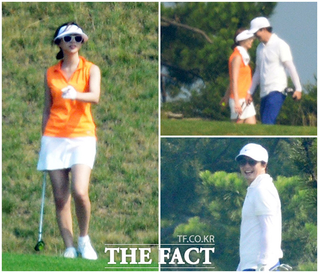 배용준의 입가에서 웃음이 떠나지를 않네! 배용준은 어린 아내 박수진을 행복한 눈빛으로 바라보면서 입가에 미소가 떠나질 않았다. /남해 = 임영무 기자