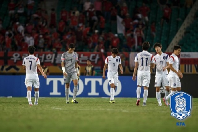 아쉬운 공격. 한국이 5일 열린 일본전에서 1-1로 비기며 동아시안컵 선두를 지켰지만 공격 전개에서 아쉬운 점을 드러냈다. / 대한축구협회 제공