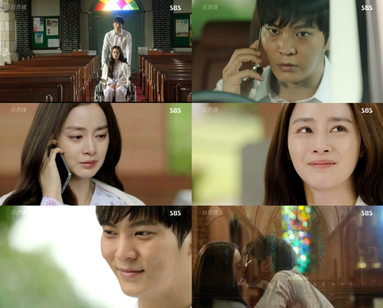 서로의 사랑을 확인한 태현과 여진. 이날 용팔이의 급한 전개는 안방 시청자들을 당황하게 했다./SBS방송캡처