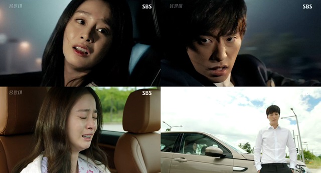 과거를 생각하며 오열한 여진. 위기를 느낀 태현은 여진을 데리고 그가 결혼하려했던 성당을 찾았다./SBS방송캡처