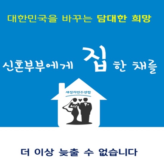 정부, 특단의 대책 세워야 홍 의원은 새정치민주연합 의원 80명과 함께 지난해 11월 신혼부부에게 집 한 채를 포럼을 결성했으며, 지난 3월 신혼부부지원특별법 제정을 위한 토론회를 개최한 바 있다./홍종학 누리집