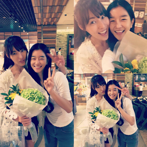 김정화와 다정한 인증샷 공개/ 서예지 인스타그램