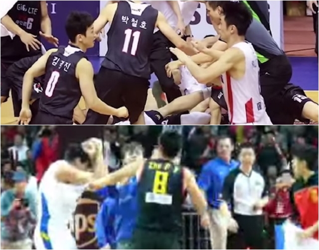 쿵후 농구 중국 농구가 페어플레이를 망각한 채 연이은 폭력사태를 연출해 눈살을 찌푸리게 하고 있다. / 유튜브 영상 캡처
