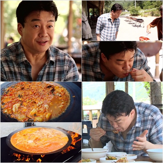 백종원, 김준현 대견하게 챙겨. 요리연구가 백종원이 개그맨 김준현의 먹방 지식을 칭찬했다. /SBS 제공