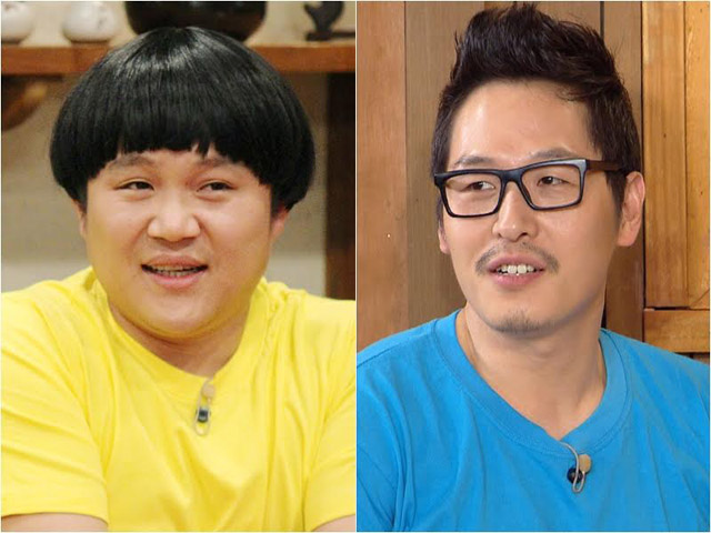 조세호(왼쪽)와 김풍이 해피투게더3에 합류한다. 두 사람은 개편된 해피투게더3에서 MC 유재석 박명수 전현무와 입을 맞춘다. /KBS2 해피투게더 방송 화면 캡처
