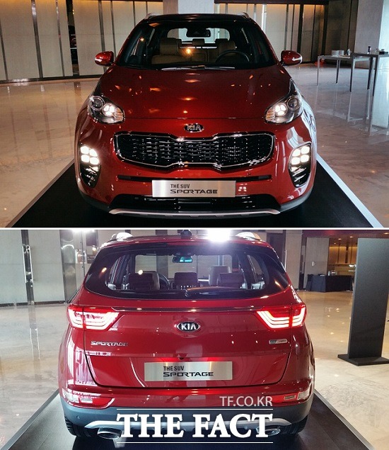 신형 스포티지의 디자인을 살펴보면, 외관은 우아한 곡선을 중심으로 건강한 육체미에서 뿜어져 나오는 강렬한 첫인상이 인상적이다.