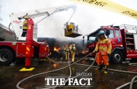 [TF 클릭] 하남시 섬유공장 화재, '단층 건물 붕괴 위험'
