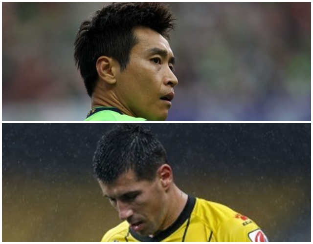 여전한 골 감각! 이동국(위)과 스테보는 20대 선수들과 득점왕 경쟁을 벌이고 있다.