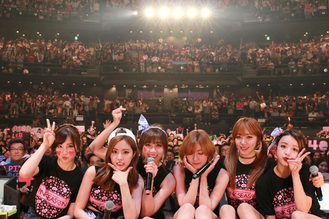 일본 도쿄돔에서 앵콜 콘서트를 펼친 걸그룹 에이핑크. 걸그룹 에이핑크가 첫 일본 라이브 투어를 성황리에 마무리했다. /에이큐브 엔터테인먼트 제공