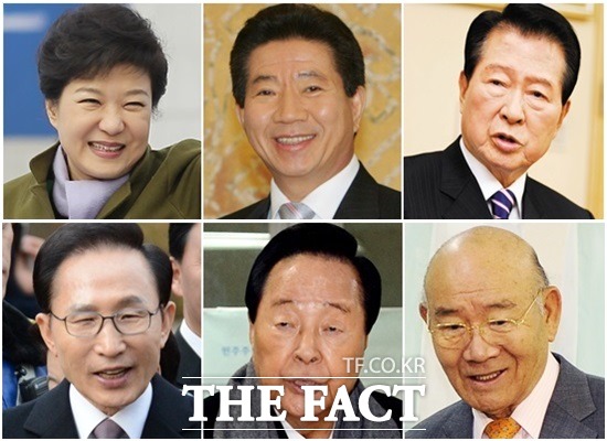 대통령은 아무나 하나 13일 더팩트가 만난 역술인들은 모두 잠룡이 되려면 천운이 따라야 한다고 입을 모았다. 이들은 박근혜 대통령, 노무현·김대중·전두환·김영삼·이명박 전 대통령(왼쪽 위부터 시계방향)은 모두 범상치 않은 운명을 타고났다고 밝혔다./더팩트DB