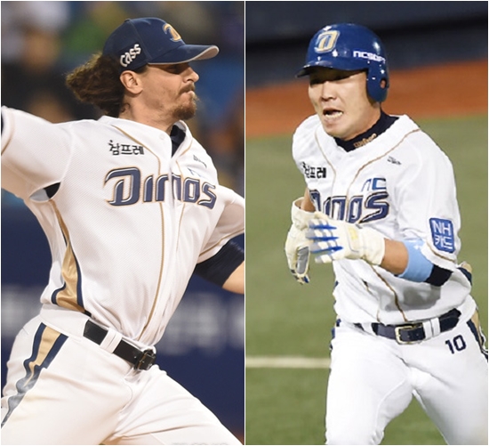 NC 역전승! NC가 19일 마산구장에서 열린 2015 타이어뱅크 KBO 리그 플레이오프(5전 3선승제) 2차전 두산 베어스와 홈 경기에서 스튜어트와 지석훈의 맹활약을 묶어 2-1로 역전승했다. / 더팩트 DB