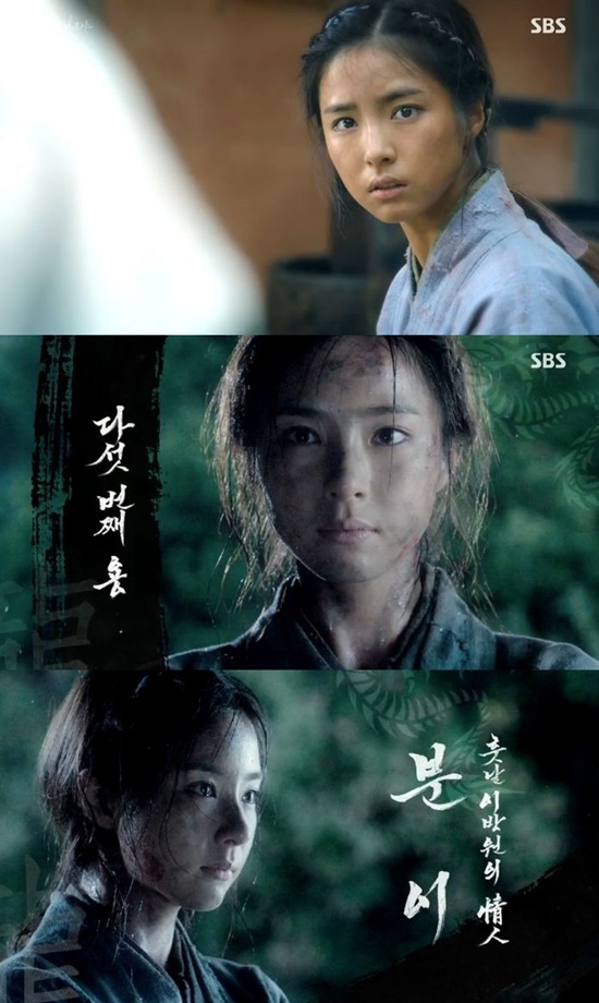 홍일점 육룡 신세경. 배우 신세경이 SBS 월화극 육룡이 나르샤에서 유일한 홍일점이자 대체불가한 색깔로 등장했다. /육룡이 나르샤 방송 캡처