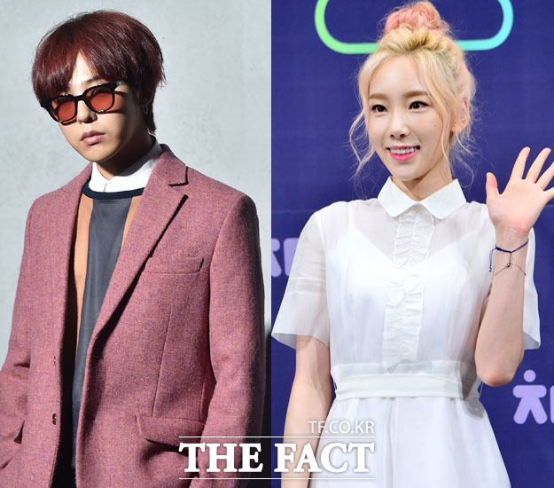 빅뱅 지드래곤(왼쪽)과 소녀시대 태연이 열애설에 휩싸였다. 이와 관련해 양측 관계자는 입을 모아 사실무근이라고 밝혔다. /더팩트 DB