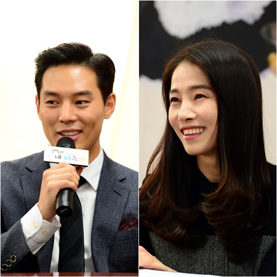 어머님은 내 며느리 이선호, 키스신 아쉬움 토로. 배우 이선호(왼쪽)와 문보령이 SBS 일일극 어머님은 내 며느리에서 뽀뽀신을 촬영하며 겪은 에피소드를 공개했다. /SBS 제공