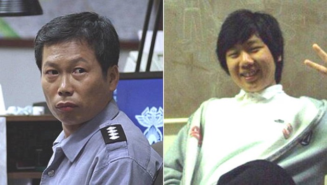 다양한 작품에서 감초배우로 얼굴을 알린 배우 이상희(왼쪽)와 사망한 그의 아들. 배우 이상희 아들이 미국 유학생활 중 유명을 달리한 가운데 해당사건이 재점화되고 있다. /영화 추격자 스틸, 다음 아고라