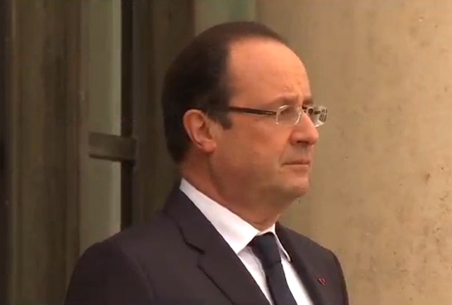 13일 프랑수아 올랑드 프랑스 대통령은 파리 시내·외에서 발생한 테러에 대해 강력히 대응할 것이라는 입장을 밝혔다. /TV조선 방송화면 캡처