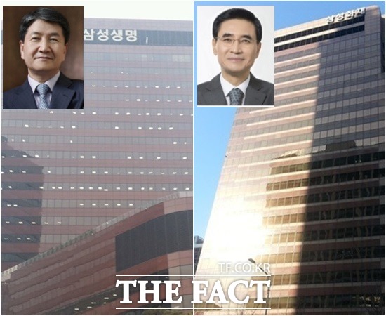 17일 금융권에 따르면 5억 원 이상 연봉을 받는 경영인들의 연봉이 공개된 가운데 김창수 삼성생명 대표와 안민수 삼성화재 대표가 나란히 1위를 차지했다./더팩트DB