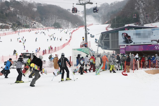 29일 오전 강원도 홍천군 대명 비발디파크 스키장에서 놀이기구가 뒤집히는 사고가 발생했다. 이 사고로 탑승자 2명이 부상을 입었다. /대명 비발디파크 홈페이지