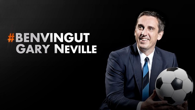 네빌 감독! 게리 네빌이 2일 발렌시아 새 사령탑으로 부임했다. / 발렌시아 트위터 캡처