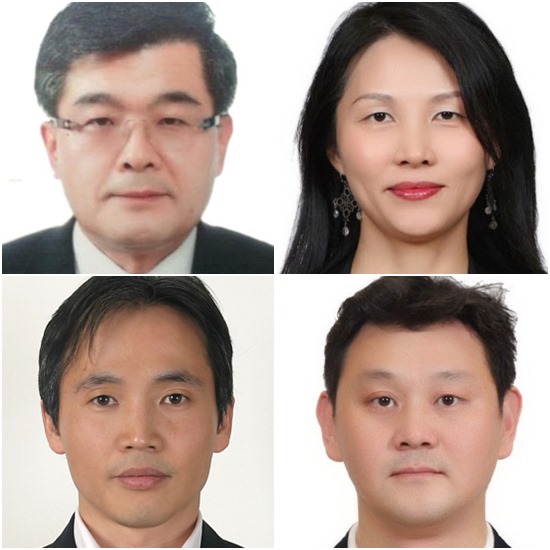 삼성그룹이 4일 2016 정기 임원인사를 단행한 가운데 삼성물산 패션부문엔 박철규(왼쪽 위부터) 신임 부사장과 박남영 신임 상무, 정창근 신임 상무, 조용남 신임 상무가 각각 선임됐다./삼성물산 패션부문 제공